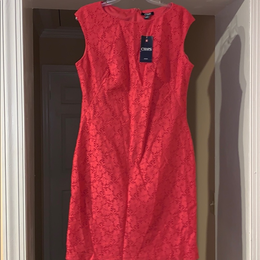 Ladies Chaps dress..pink..12..floral..NWT